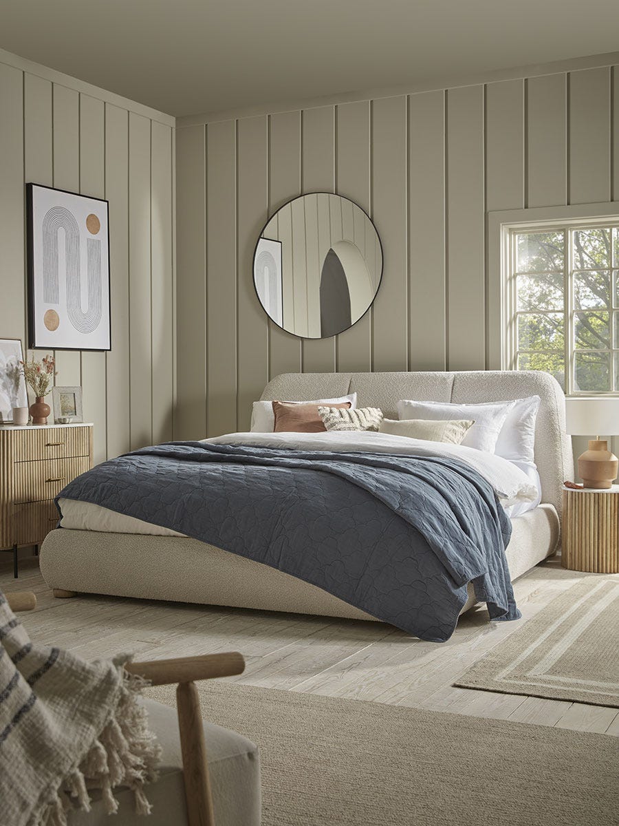 Product photograph of Boucle Bed - King Size from Cox and Cox