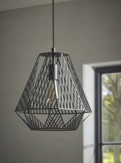 Tapered Geometric Cage Pendant