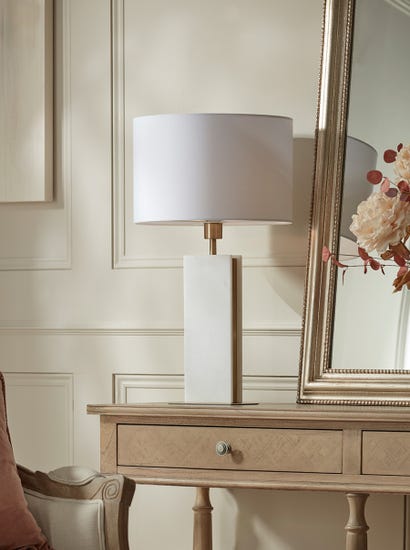Marble & Brass Table Lamp