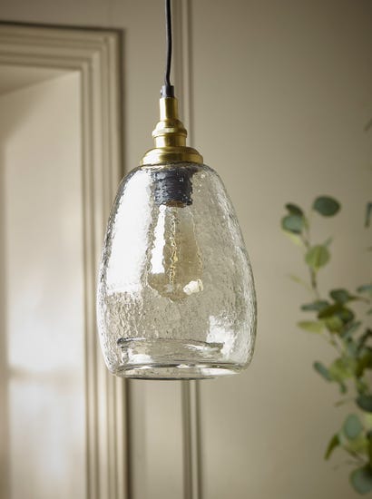 Dimpled Glass Pendant - Tapered