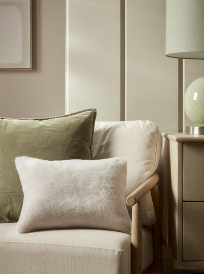 Eadie Sheepskin Cushion Cover - Swedish Grey