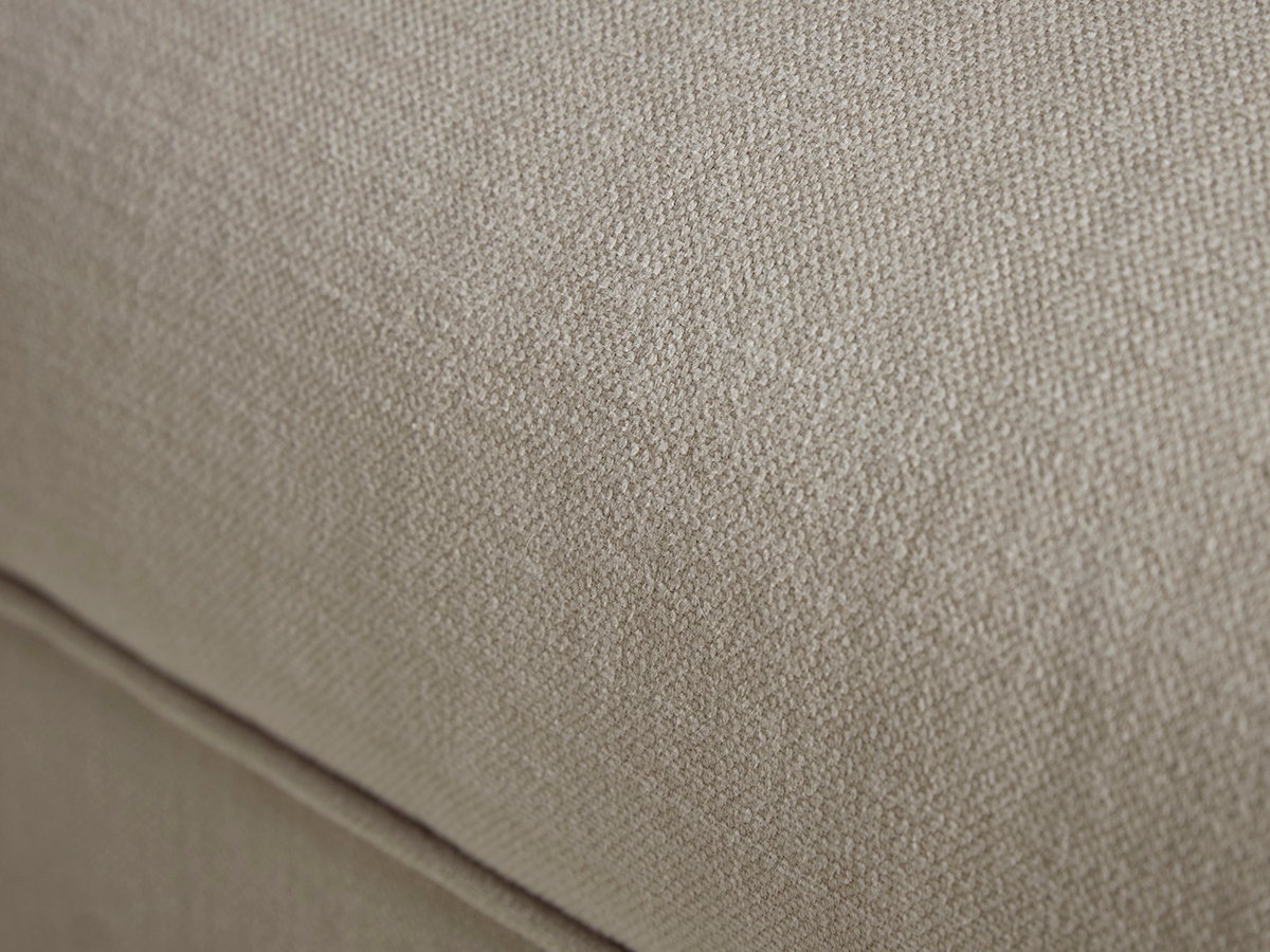 Product photograph of Square Coffee Table Ottoman Seashell Opulent Cotton Velvet from Cox and Cox.