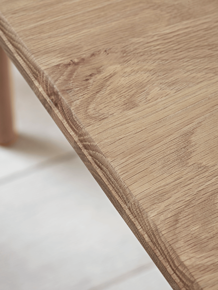 Product photograph of Bergen Oak Dining Table - Natural from Cox and Cox.