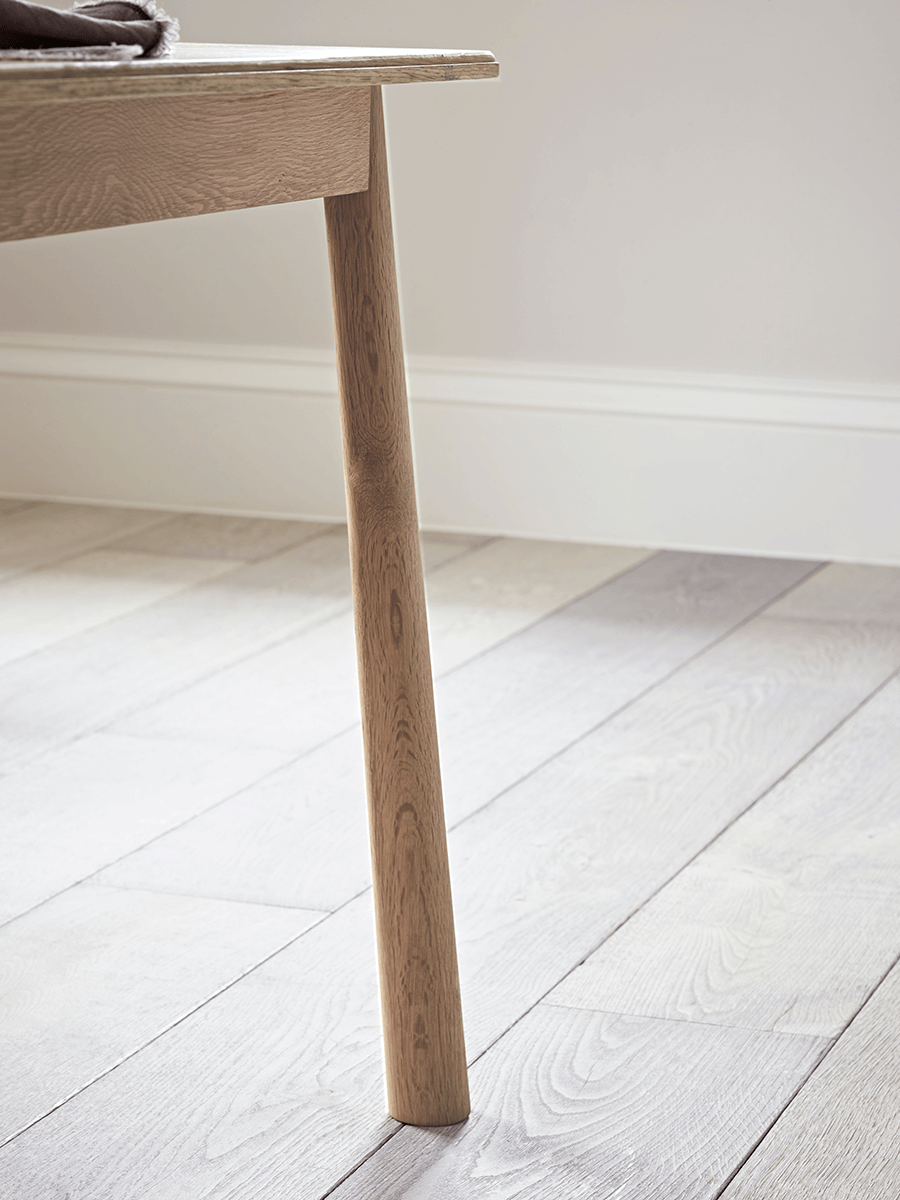 Product photograph of Bergen Oak Dining Table - Natural from Cox and Cox.