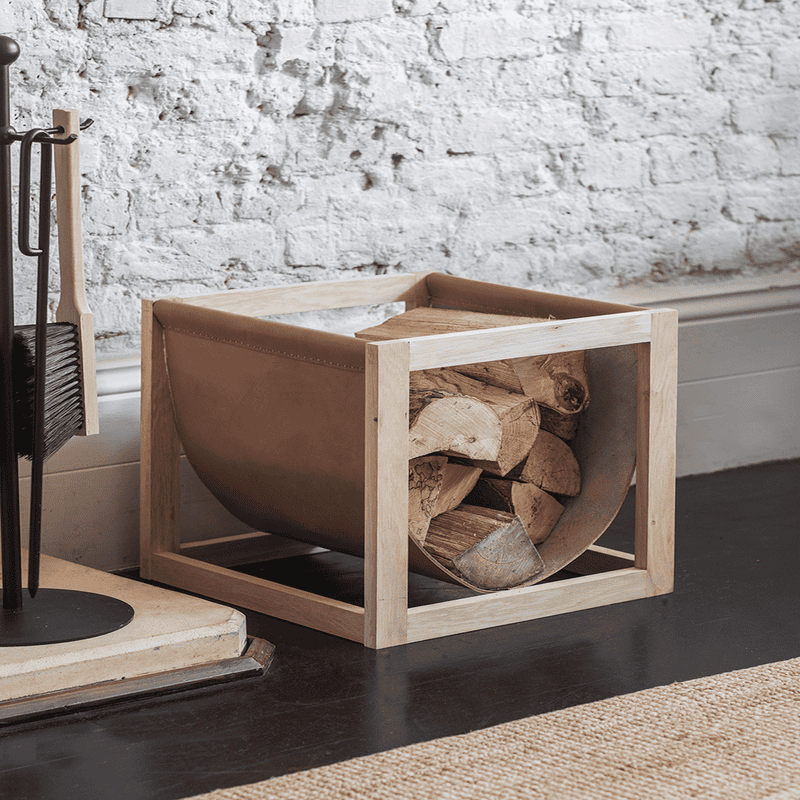 Leather log holder 2025