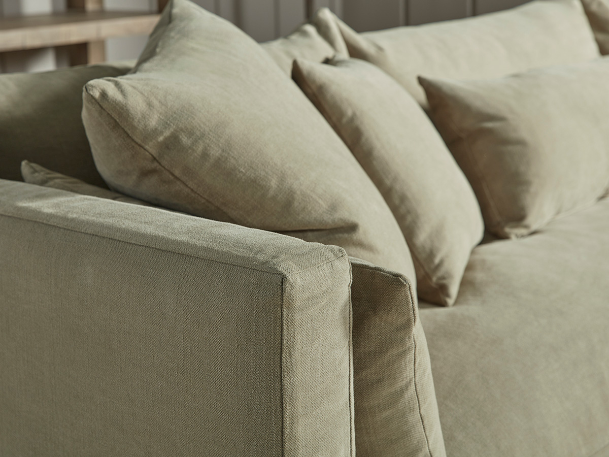 Product photograph of Colmar Corner Sofa - Left Hand Facing - Natural Luxury Linen from Cox and Cox.