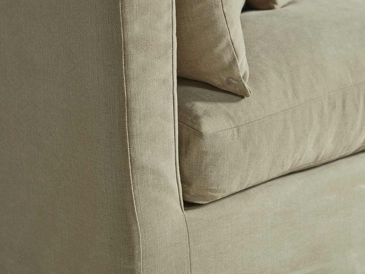Product photograph of Colmar Corner Sofa - Left Hand Facing - Natural Luxury Linen from Cox and Cox.