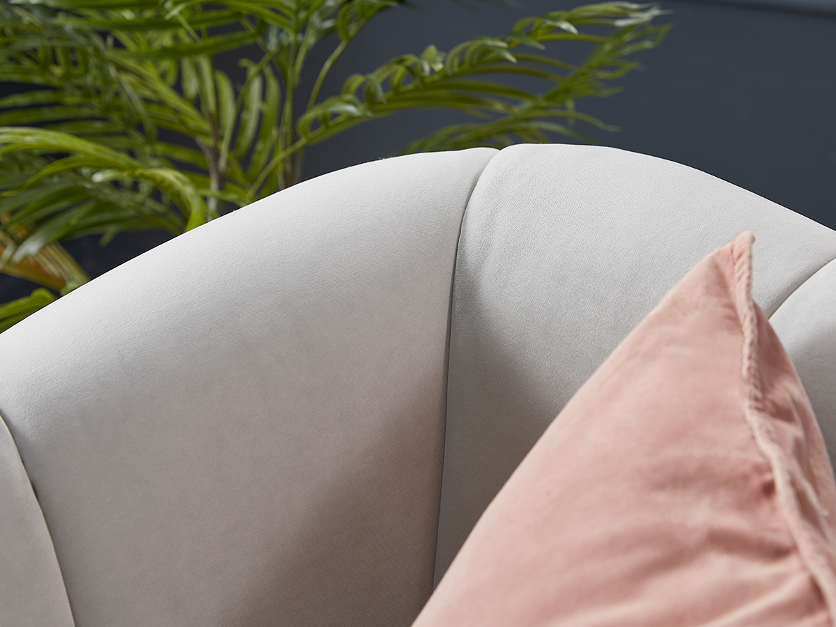 Product photograph of Kemi Armchair Navy Opulent Cotton Velvet from Cox and Cox.