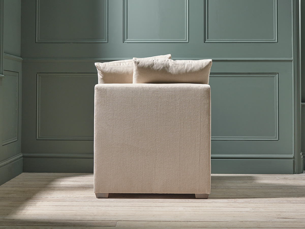 Product photograph of Lyon Single Seat Module Barley Cotton Stripe from Cox and Cox.