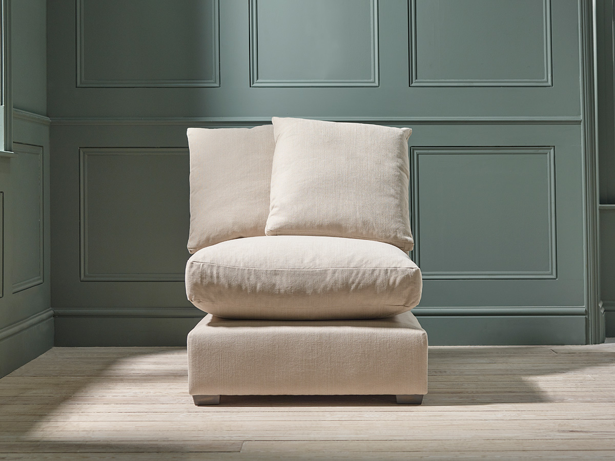 Product photograph of Lyon Single Seat Module Barley Cotton Stripe from Cox and Cox.
