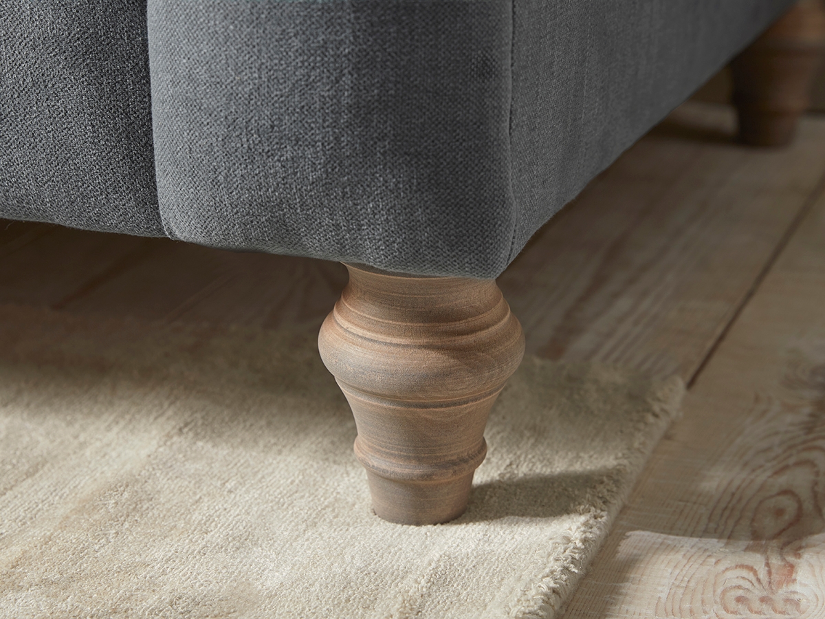 Product photograph of Sarnia Corner Sofa Grey Leather from Cox and Cox.
