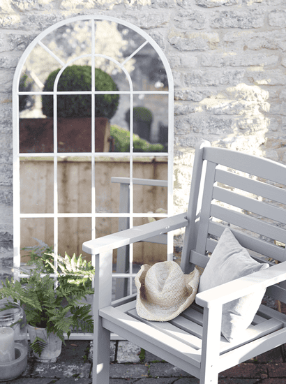 Outdoor Arched Window Mirror