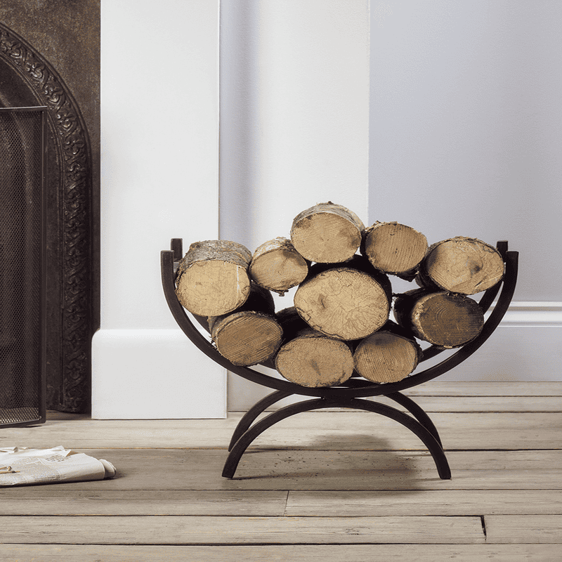 Small iron log holder outlet