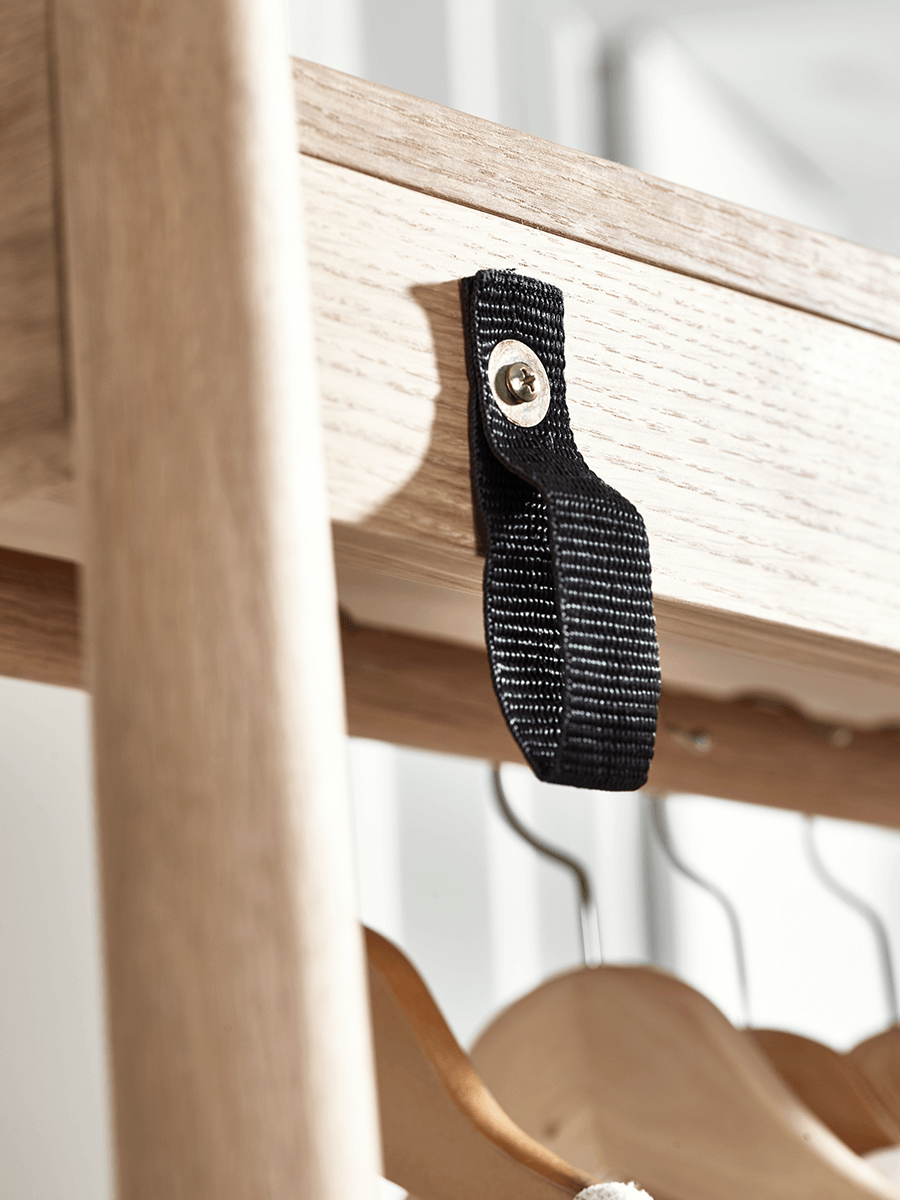 Bergen Oak Clothes Rail - Natural