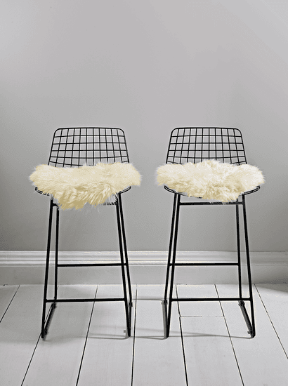 Sumptuous Sheepskin Seat Pad - Ivory