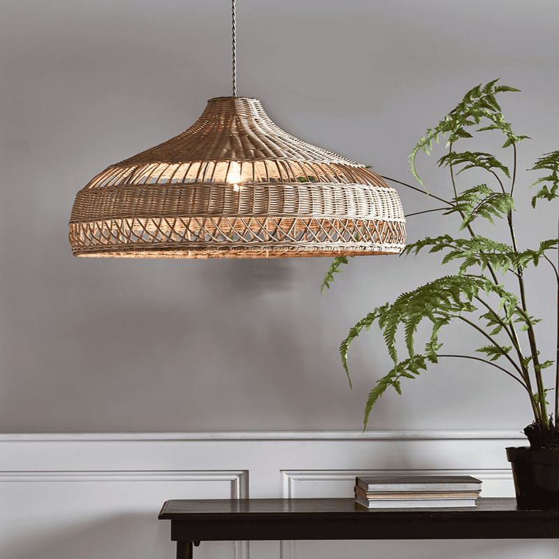 Cox and cox rattan lampshade top