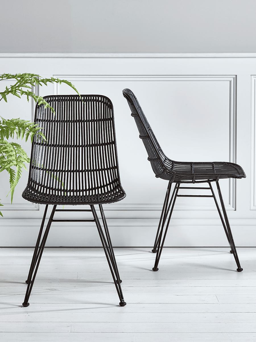 Black Rattan Dining Chair | ubicaciondepersonas.cdmx.gob.mx