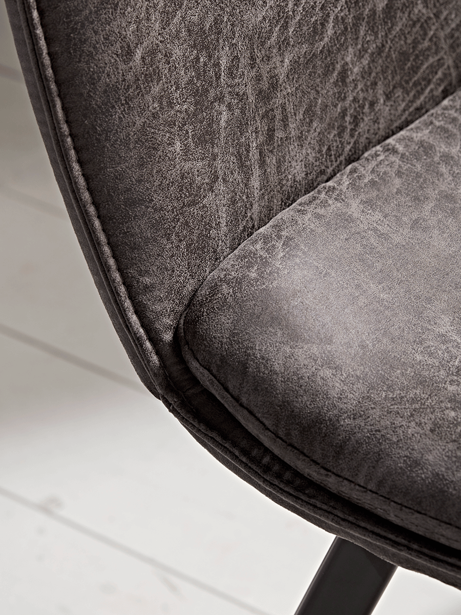 Two Williamsburg Dining Chairs - Carbon