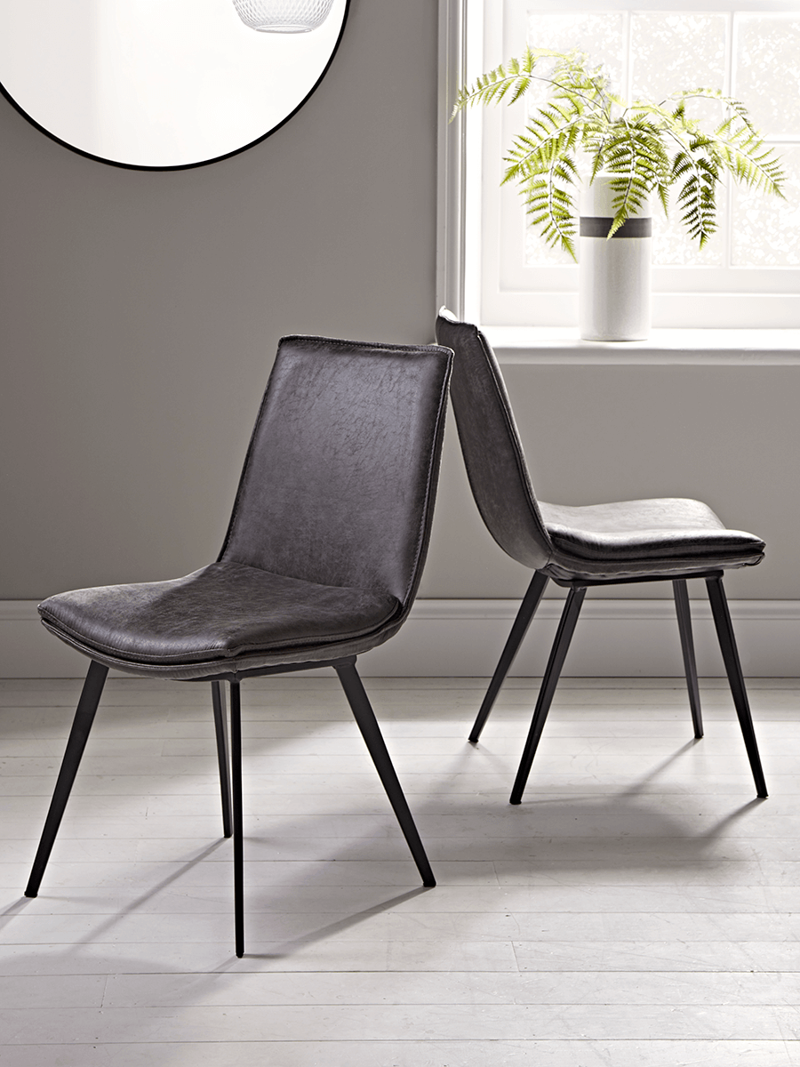 Photo of Two williamsburg dining chairs - carbon