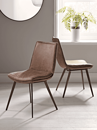 Two Williamsburg Dining Chairs - Tan
