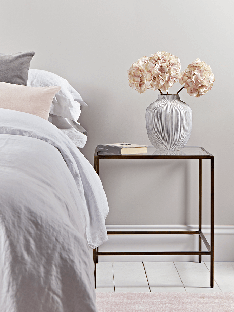 Product photograph of Villette Side Table - Burnished Brass from Cox and Cox.