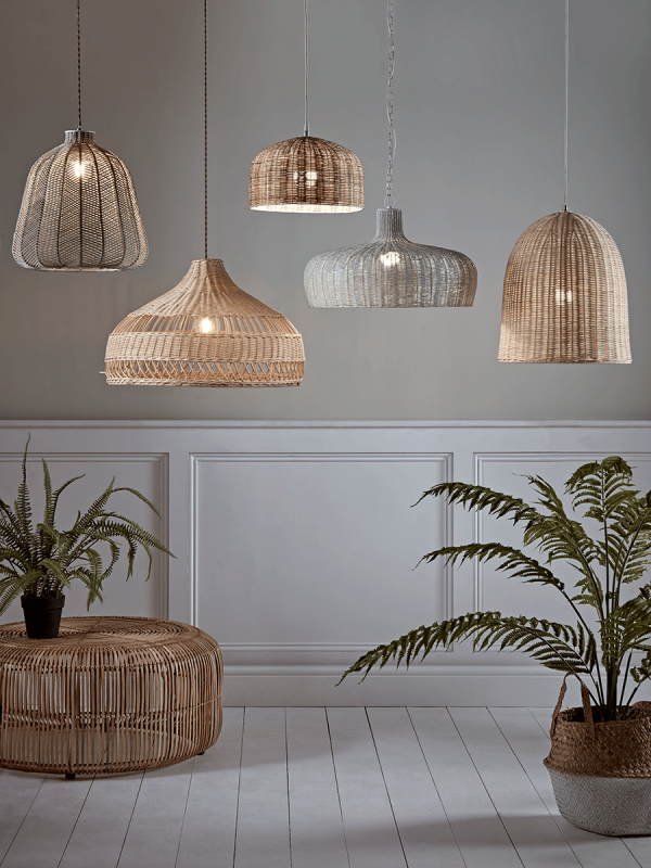 Rattan Dome Pendant