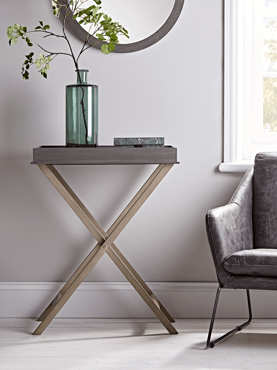 

Grey Topped Tray Table