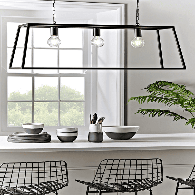 Metal trapeze pendant light sales
