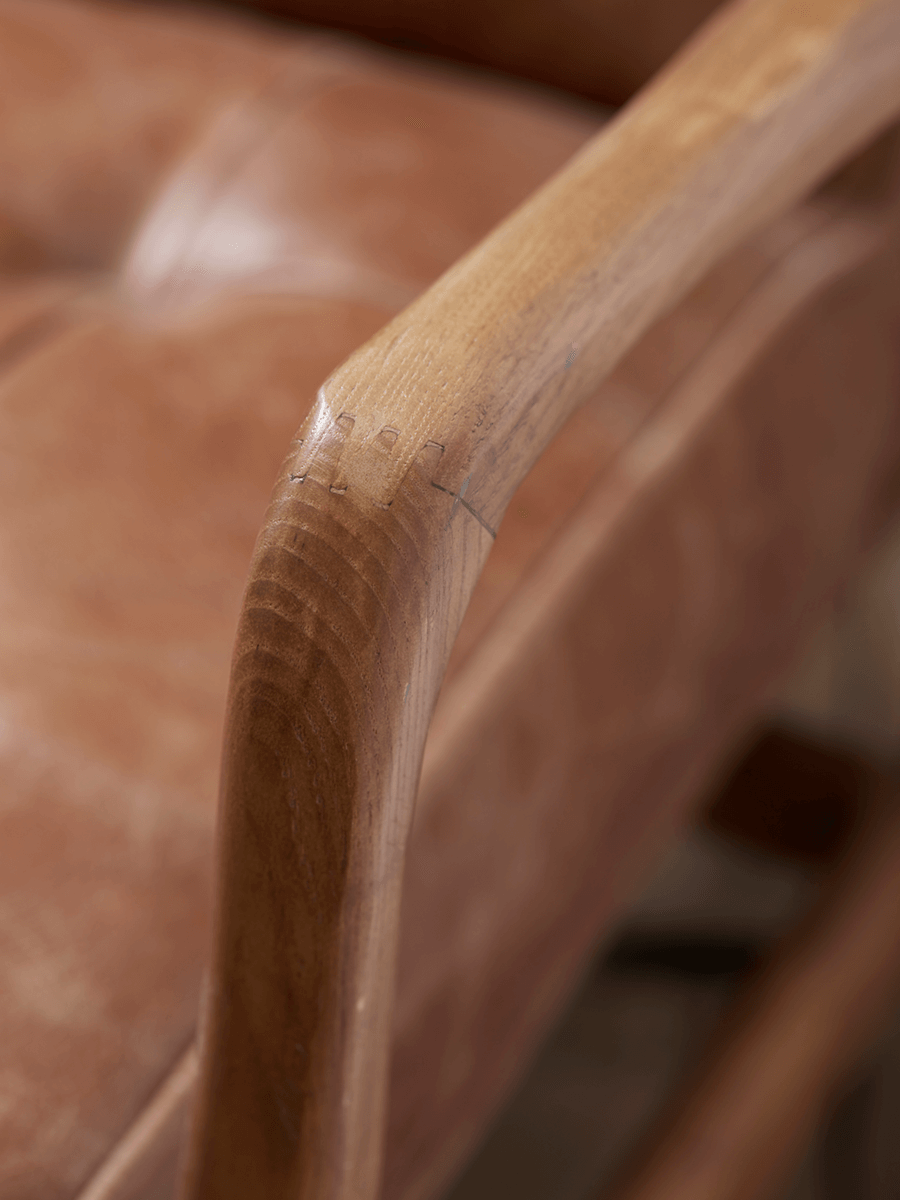 Mid Century Armchair - Leather