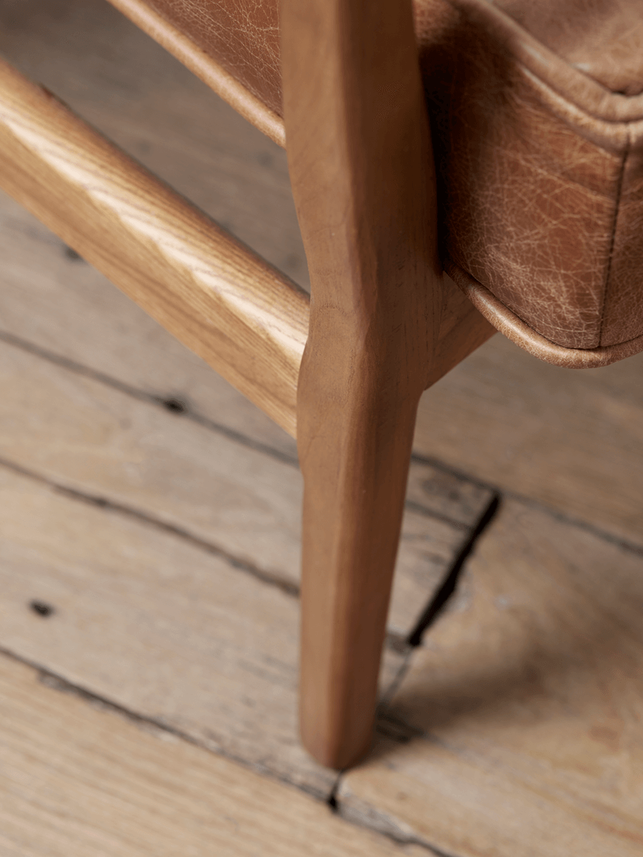 Mid Century Armchair - Leather