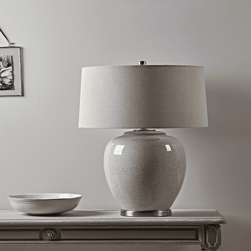 Crackle glaze table lamp deals