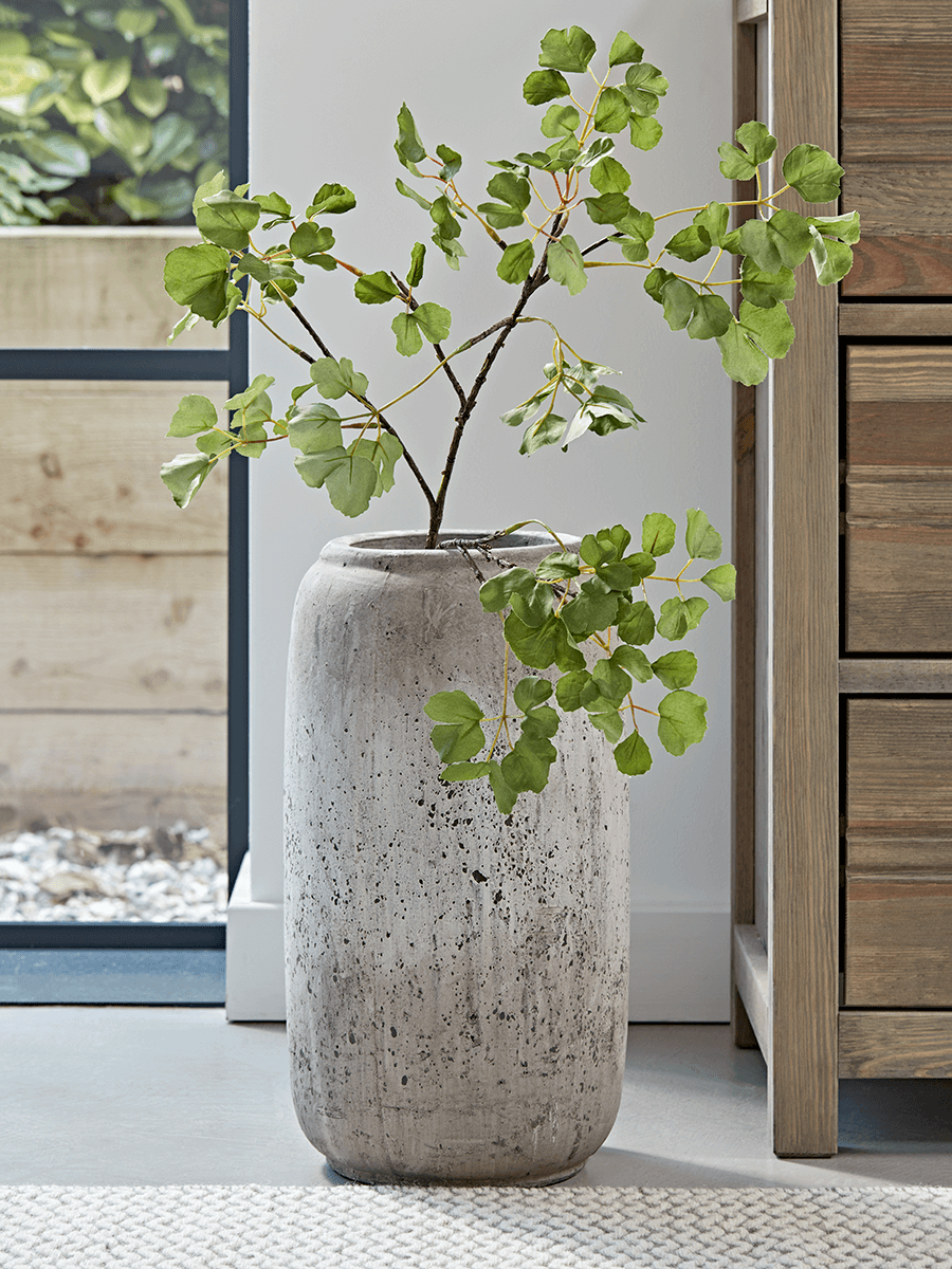 Product photograph of Aged Stone Effect Urn from Cox and Cox