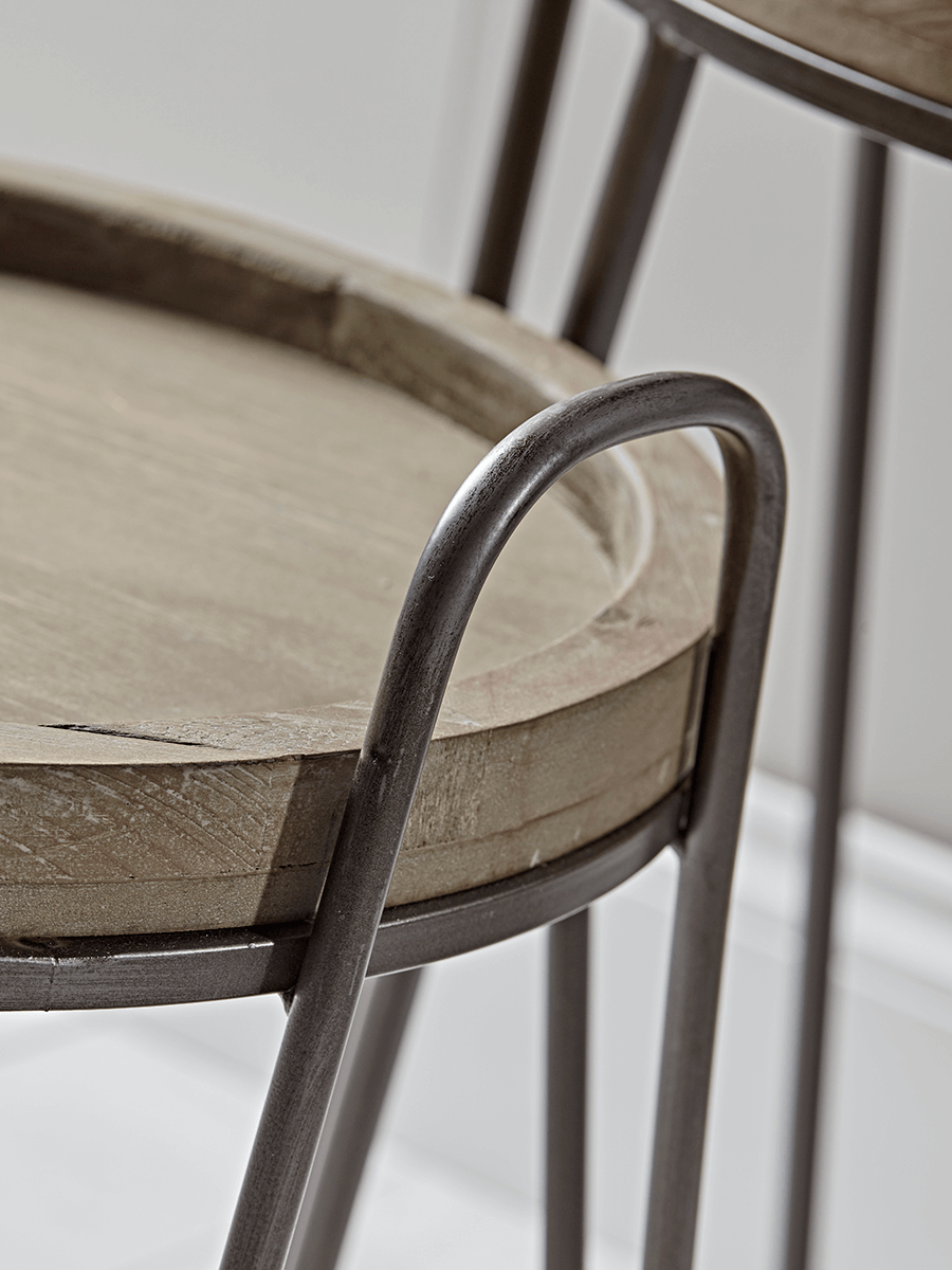Two Hairpin Nesting Side Tables