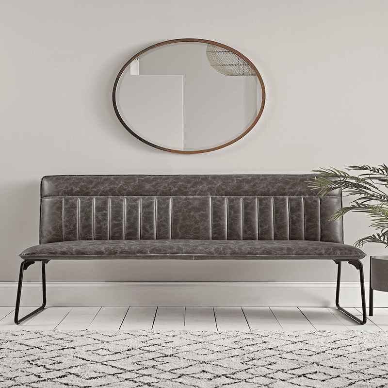 Dining settee store with back