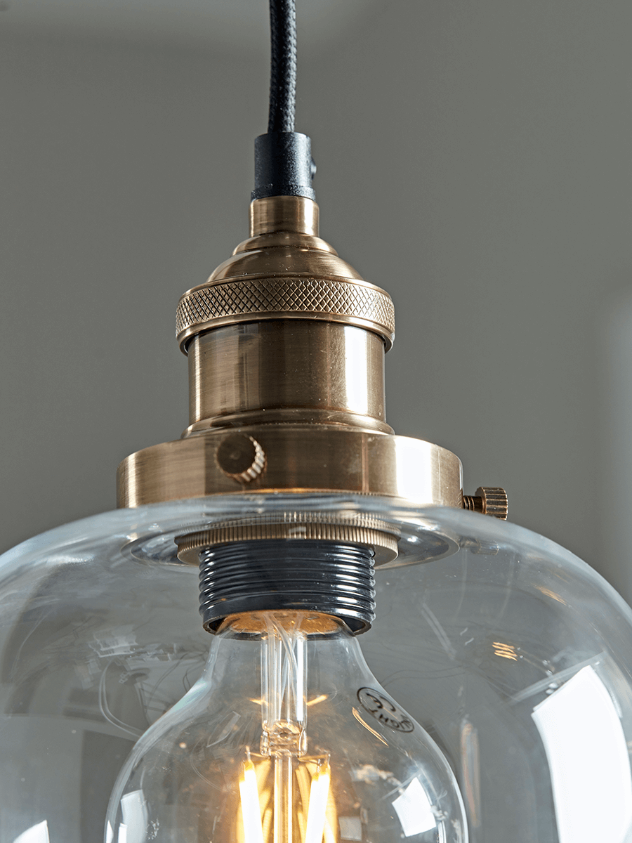 Brass & Glass Pendant