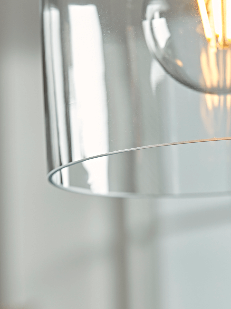 Product photograph of Brass Glass Pendant from Cox and Cox.