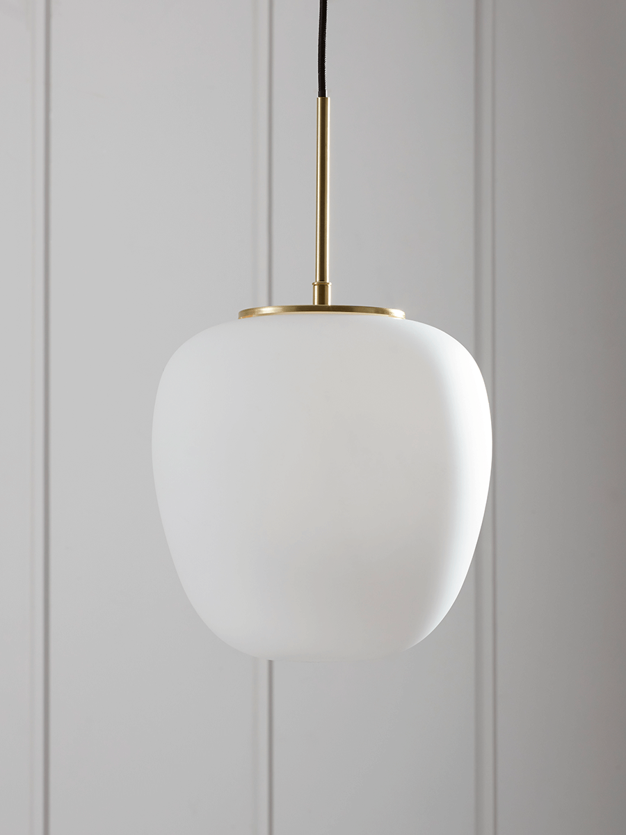 

Frosted Glass Drop Pendant