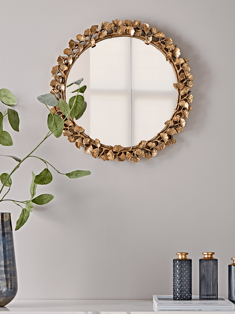 Photo of Gilded leaves mirror