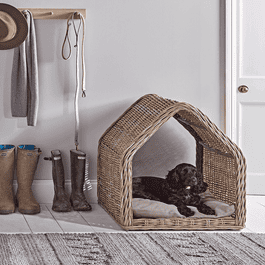 Rattan dog sale bed target