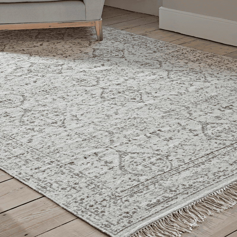 Cream and shop grey rug