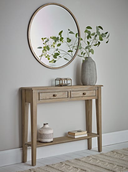 Camille Console Table - Limewashed