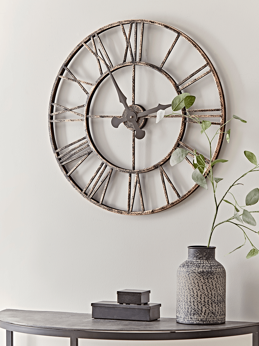 Photo of Distressed indoor outdoor clock - large