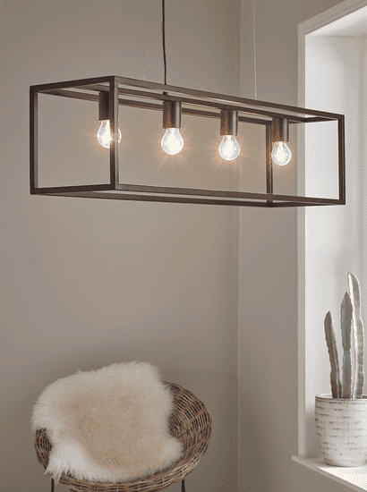 Large Metal Quad Pendant