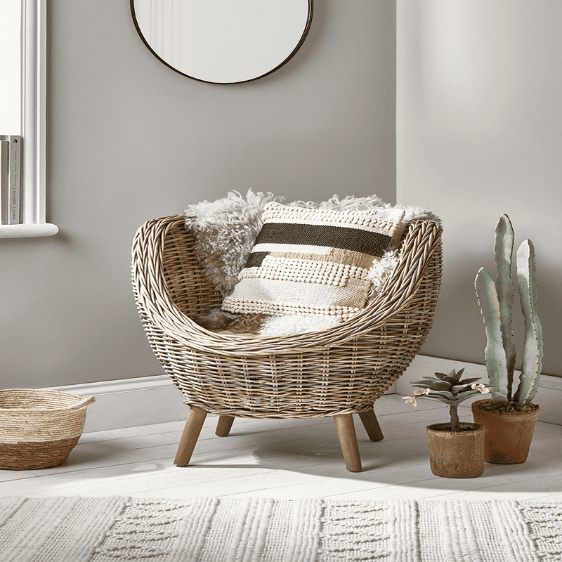 Round hotsell rattan chair