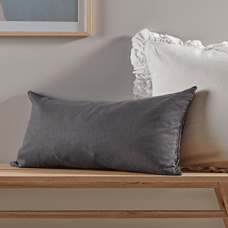 Grey rectangle cushion online