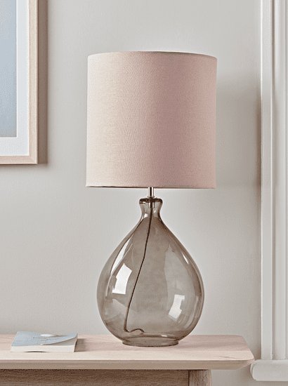Sanna Smoke & Blush Table Lamp