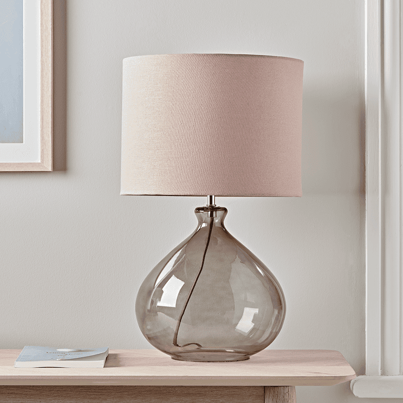 Sanna Smoke Blush Table Lamp