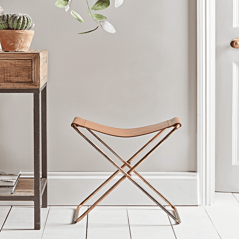 Leather sling deals stool
