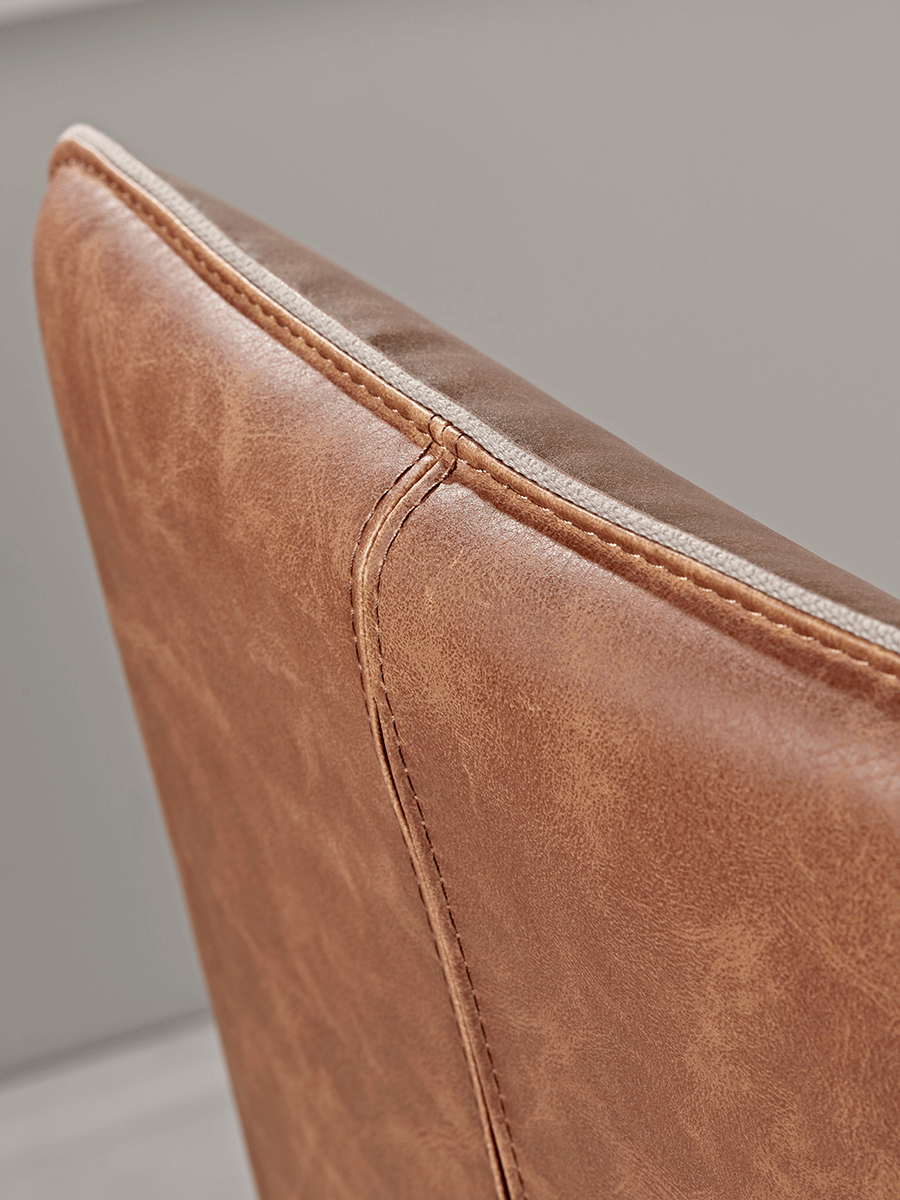 Two Alden Twist Counter Stools - Tan