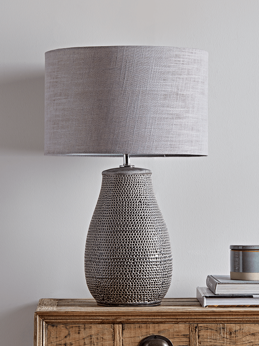 Photo of Textured grey lamp